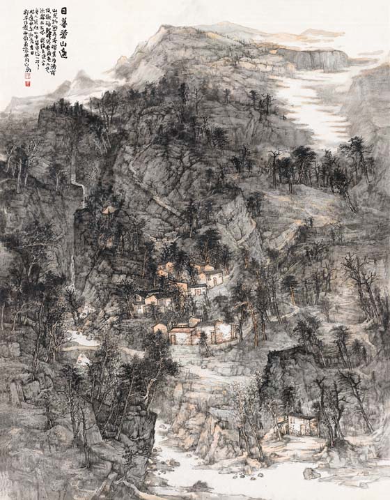 日暮苍山远陈野平（四川）199*155cm