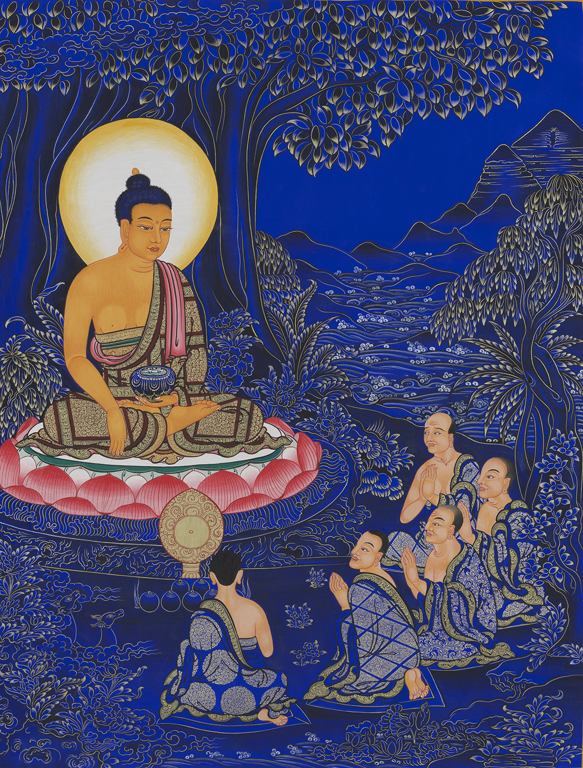 释迦牟尼佛讲法蓝卡