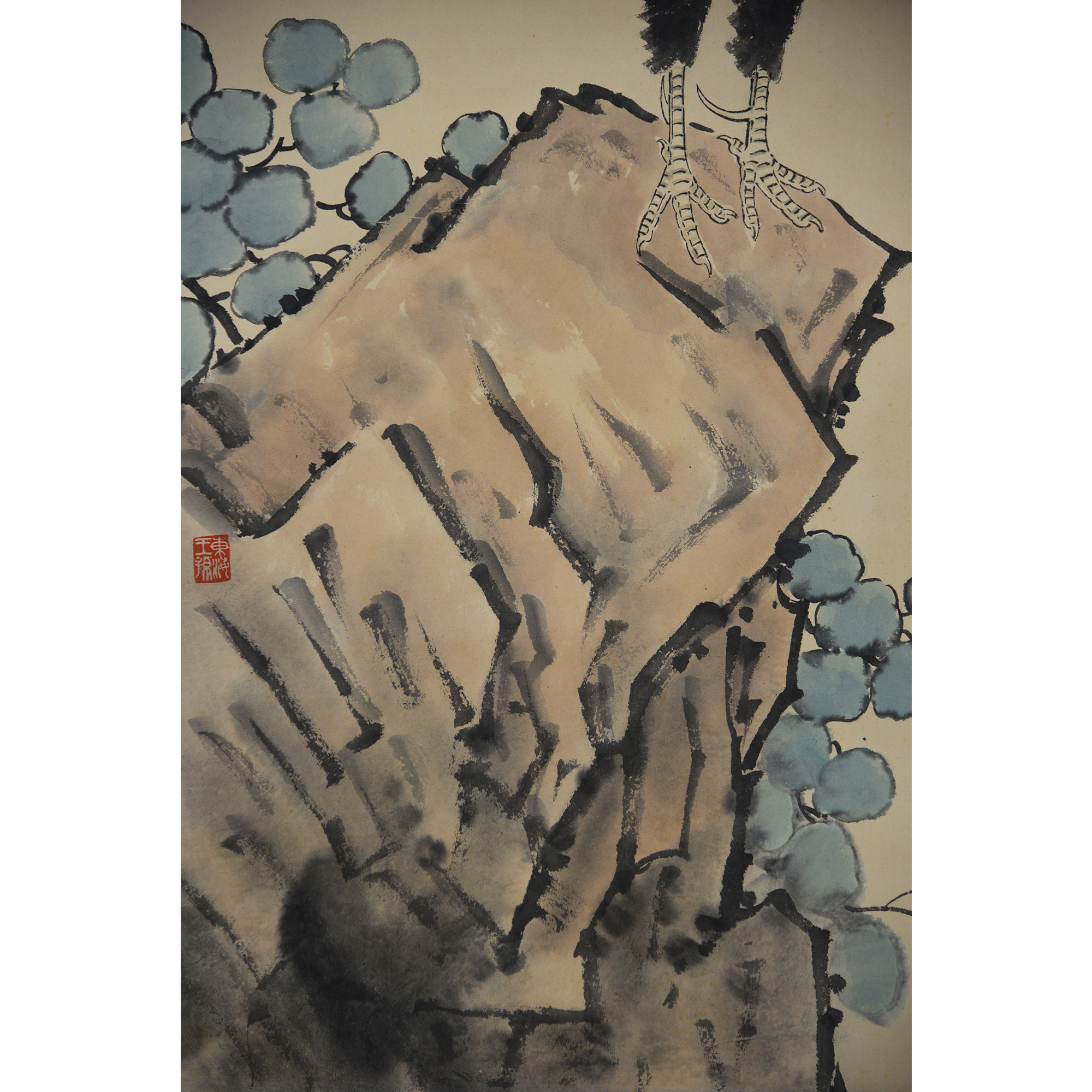 徐悲鸿  雄鸡一唱天下白(附廖静文鉴定证书)