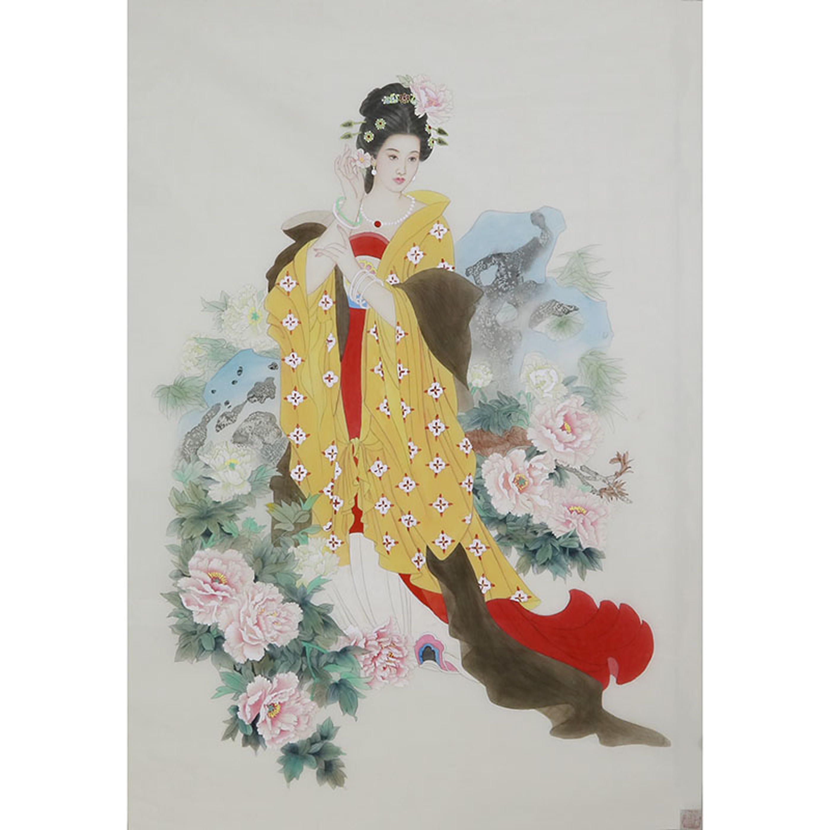 富贵仕女图